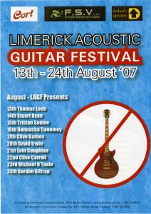 Limericks Acoustic Academy and Guitar Festival